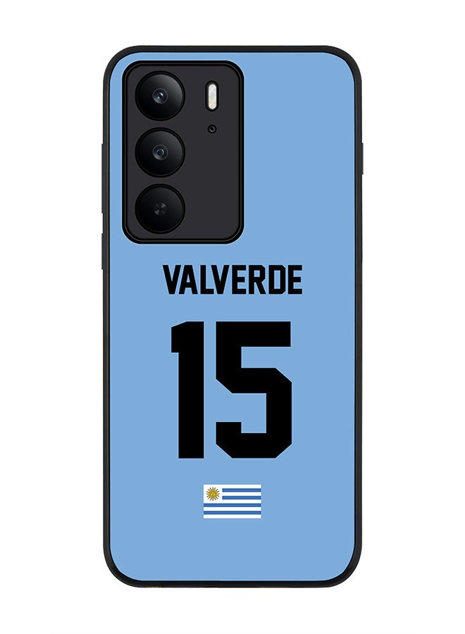 For Realme C75x / C75 4G Case,Slim fit Camera Protection, Shockproof Thin Phone cover  - Football - Uruguay ,  Valverde